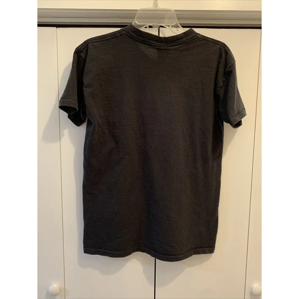 VTG NIKE Just Do It‎ BLACK/BLUE Box Logo Shirt Men’s SMALL RARE Made in USA